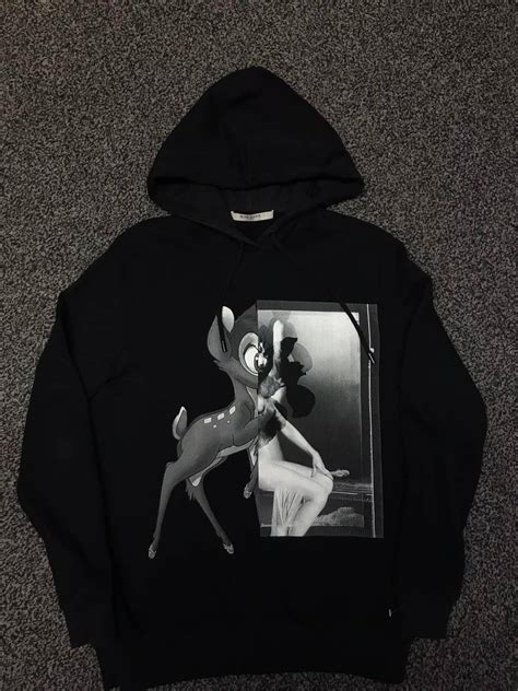 givenchy bambi hoodie|givenchy hoodie with holes.